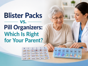 Blister Packs vs. Pill Organizers: Which Is Right for Your Parent?